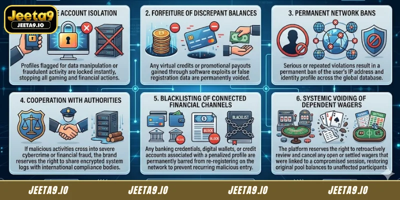 Policy Enforcement Rules for Terms Violations