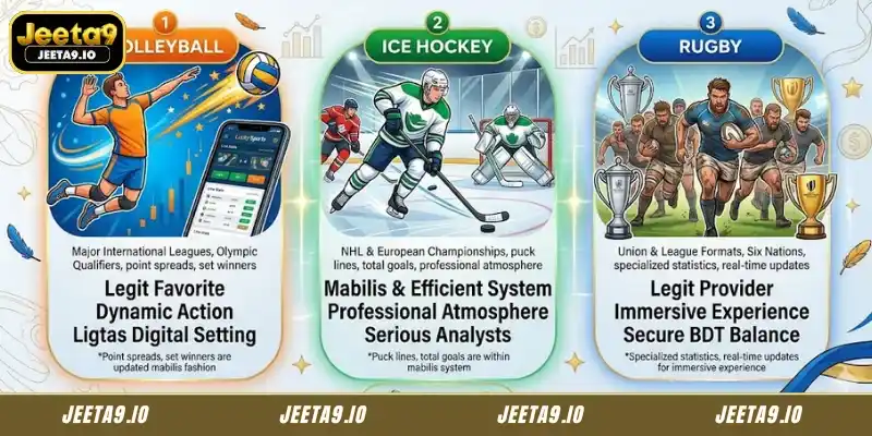 Recommended games at Lucky Sports Jeeta9