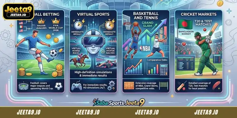 Some recommended games at Saba Sports Jeeta9