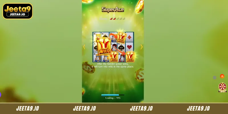 Super Ace Golden Cards and Multiplier Features
